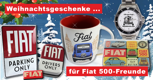 Weihnachtsgeschenke für Fiat-Freunde